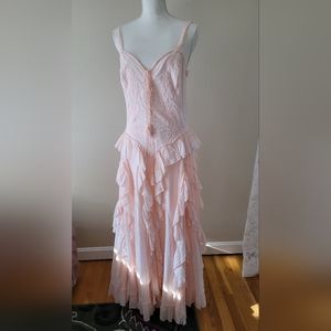 Summer beach dress in pink